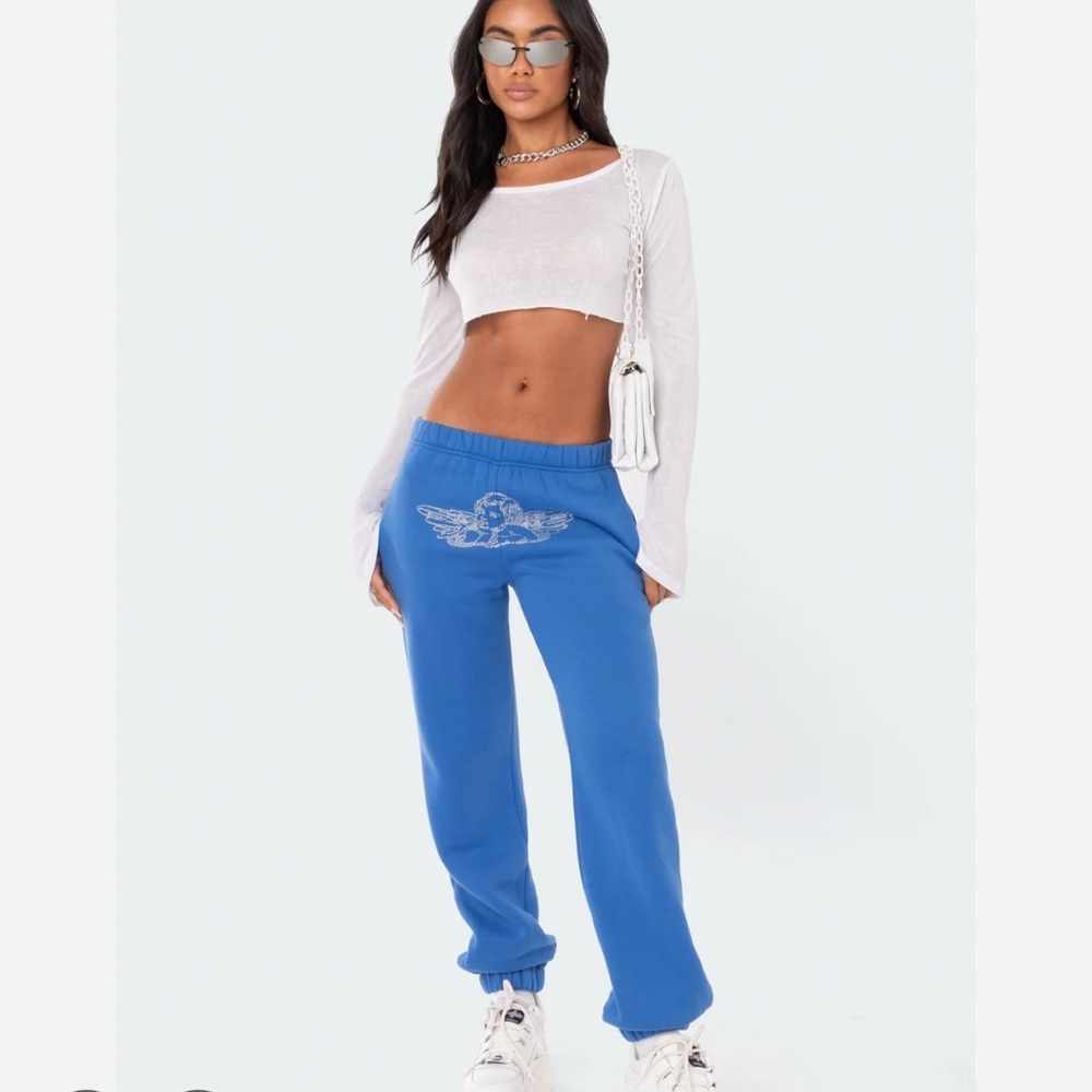 Edikted angel sweatpants Blue
